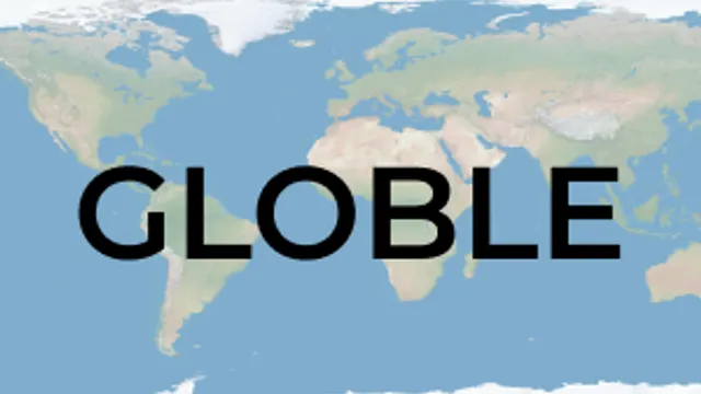 The Globle logo, a globe with coloured countries